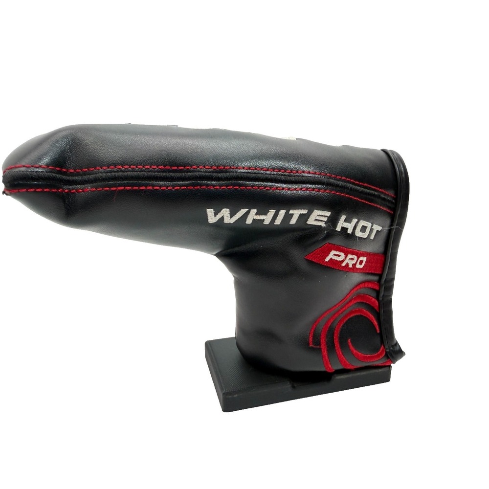 Odyssey White Hot Pro Blade Putter Headcover | Black, Red, & White Golf Cover
